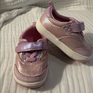 Stride Rite 360 Dara Pink Shimmer Toddler Shoes with Velcro